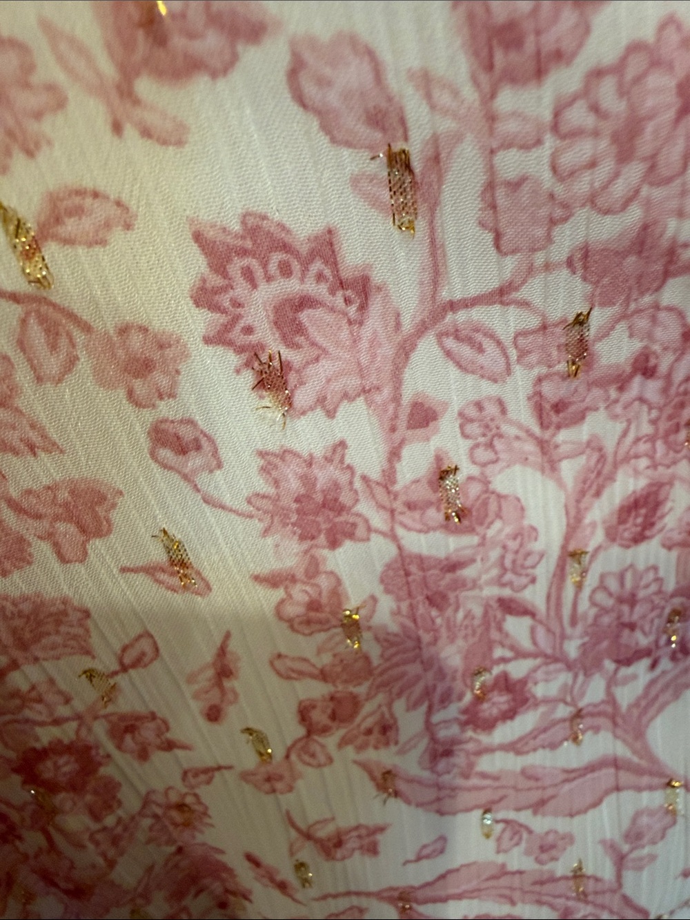 INC International Concepts Pink Floral V‑Neck Long Sleeve Dress - Picture 5 of 6